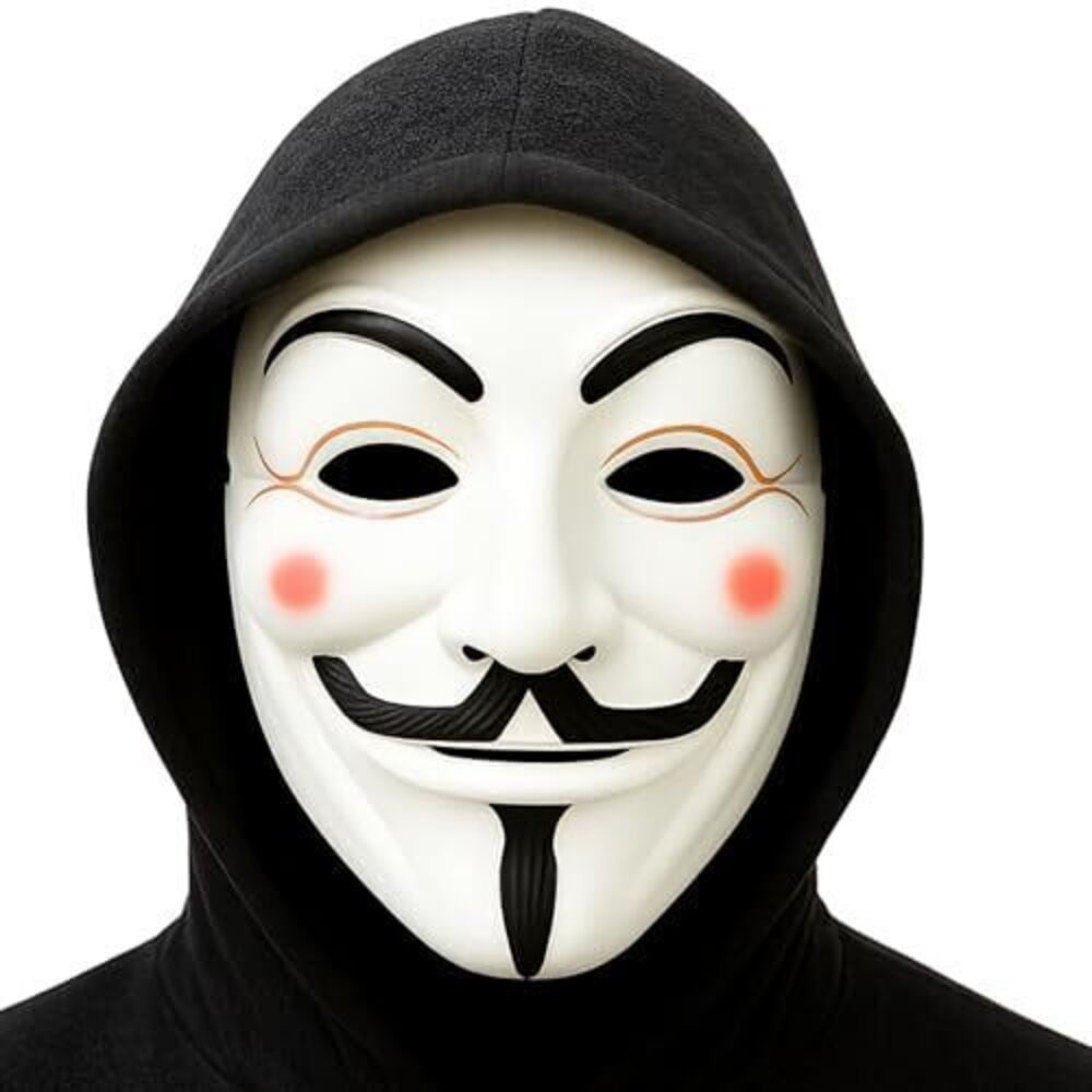 3645 Quality Guy Fawkes and V for Vendetta Inspired Anonymous Hacker Mask